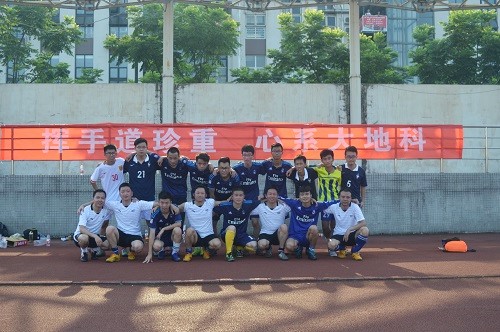 足球賽合影